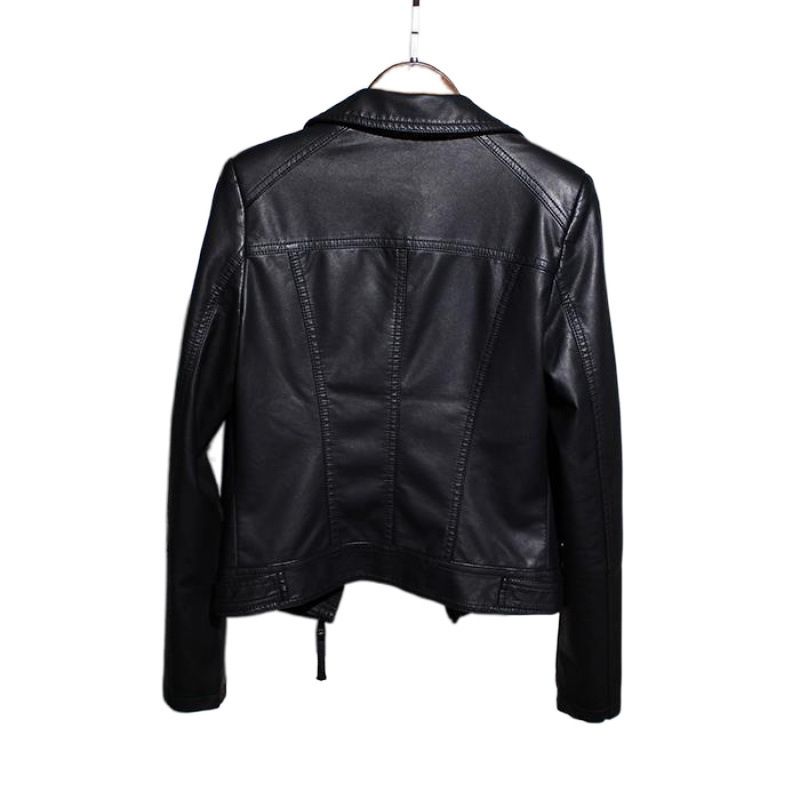Korean Style Suit 2025 Autumn Spring New Slim Fit Leather Jacket Coat Women's Trendy_voghion.com