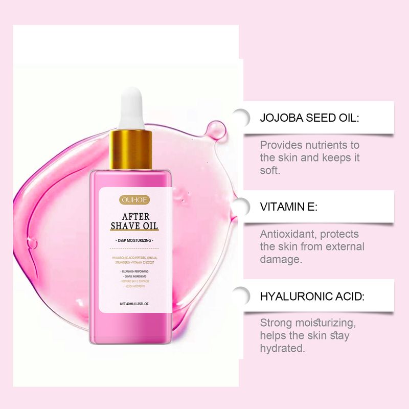 OUHOE Strawberry Aftershave Essential Oil Gently Moisturizes, Softens And Careens The Skin_voghion.com