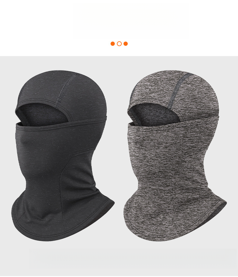Winter Riding Thermal Head Cover With Cationic Lining, Fleece-lined Neck Warmer, Adjustable Motorcycle Windproof Mask_voghion.com
