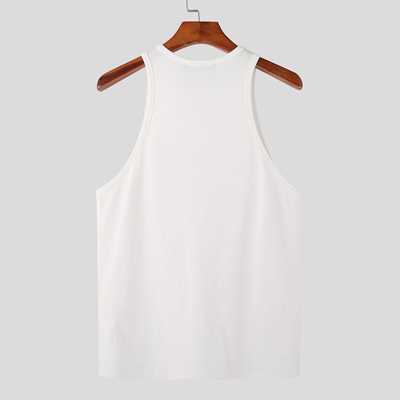 Abbigliamento maschile Corsetto elastico alla moda maschile cardigan uomo sexy gilet attillato muscoloso_voghion.com
