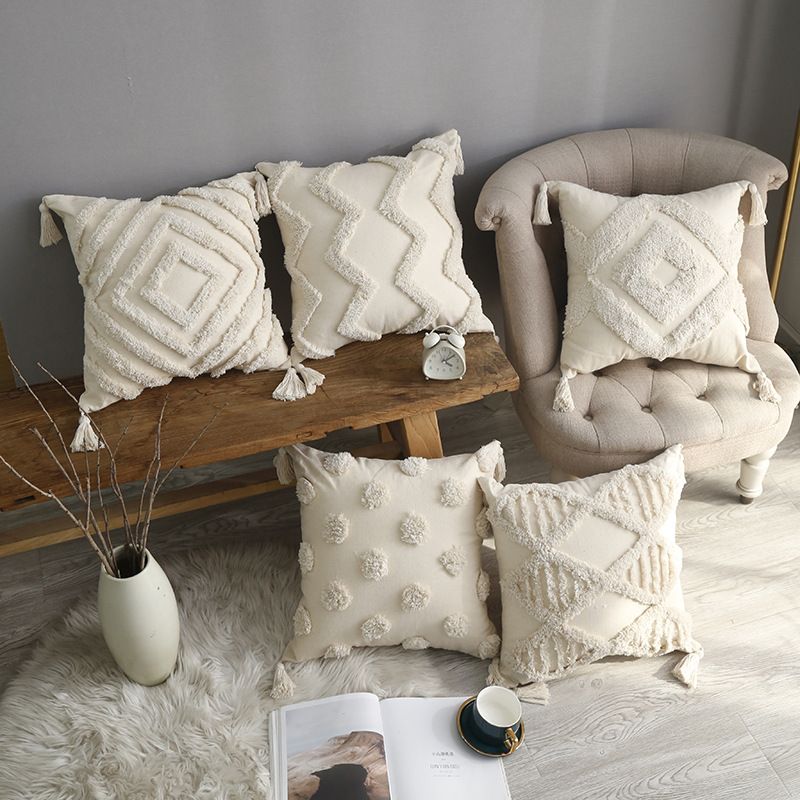 Federa per cuscino trapuntata bohémien di alta qualità, per divano, camera da letto, auto, arredamento marocchino_voghion.com