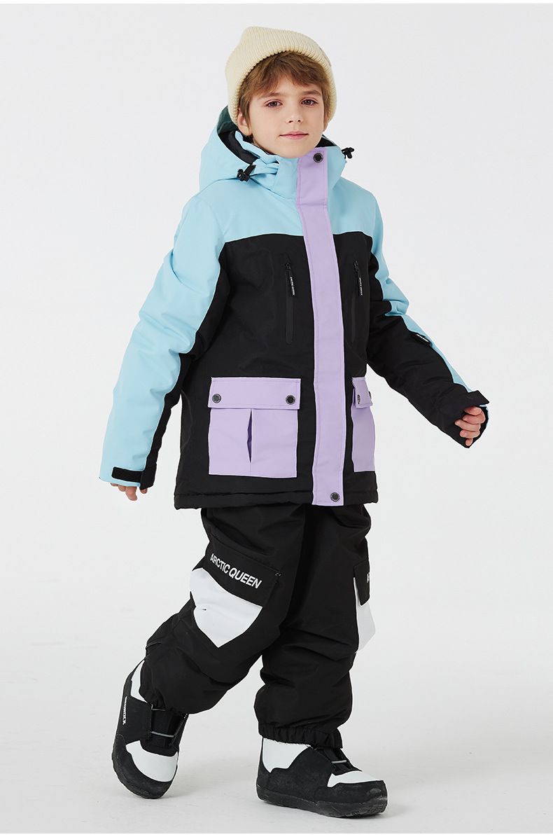 Kids Snowsuit Set Waterproof Winter Ski Jacket & Pants For Boys Girls - Warm Insulated Snowboard Skiing Outfit (Multiple Color Options)_voghion.com