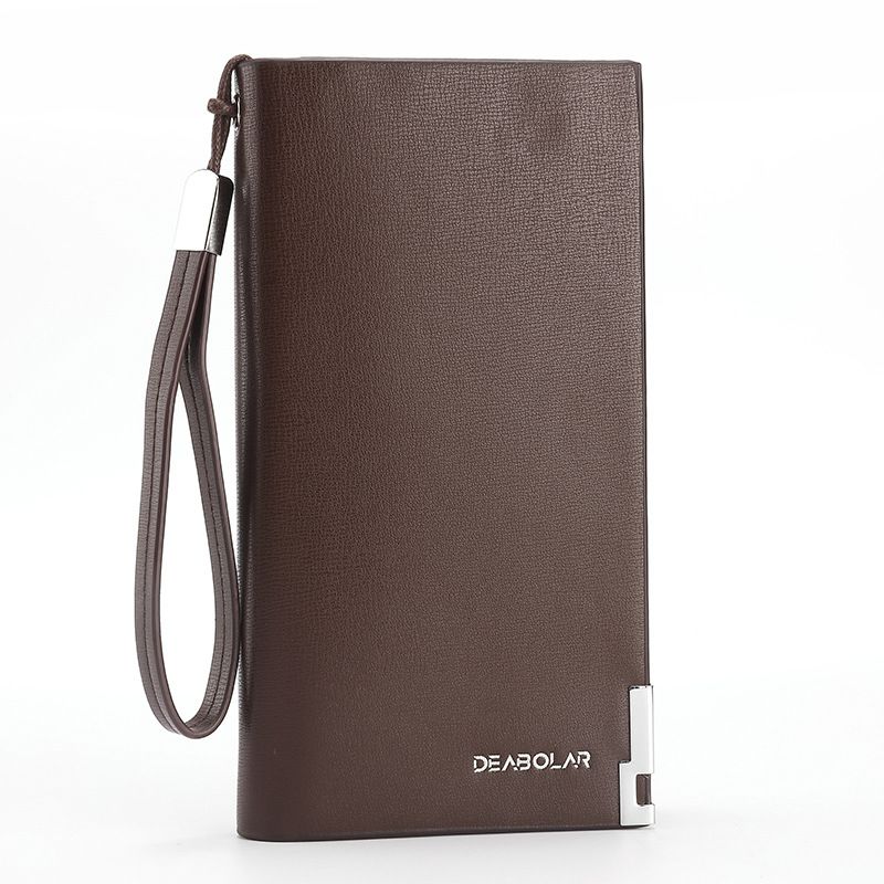 DEABAOLAR Cartera con cremallera larga, moderna y multifuncional, estilo coreano, bolso de teléfono de gran capacidad para hombre_voghion.com