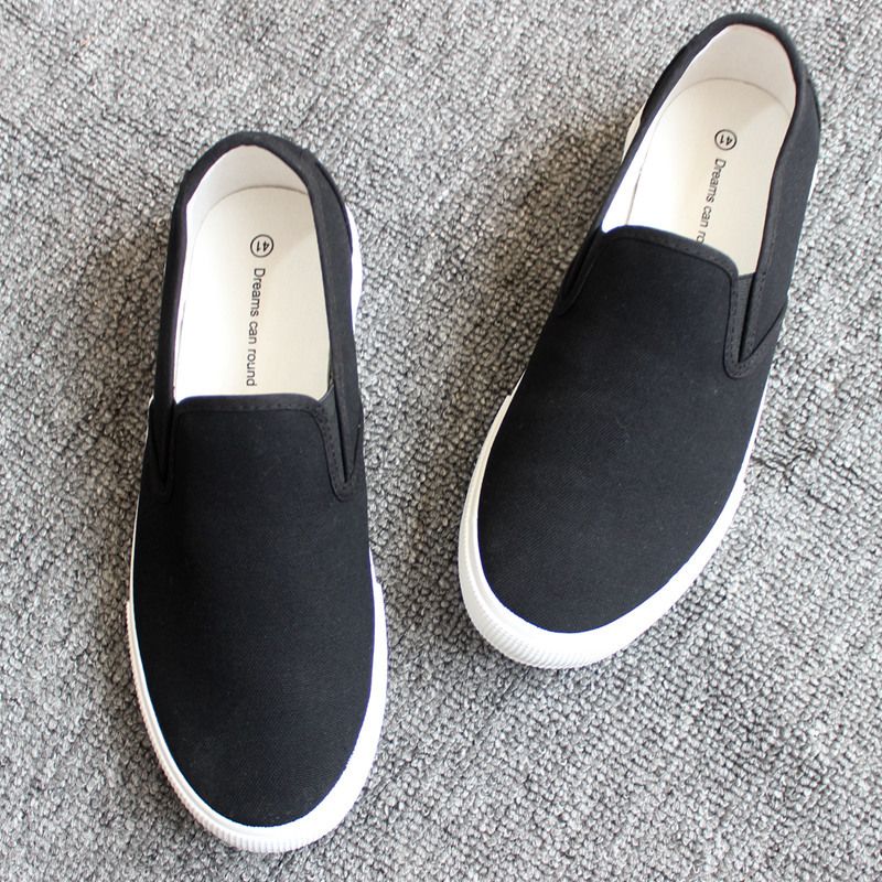 Zees Italian Track And Field Scarpe da uomo comode e alla moda, comode e comode, slip-on, sneakers nere_voghion.com