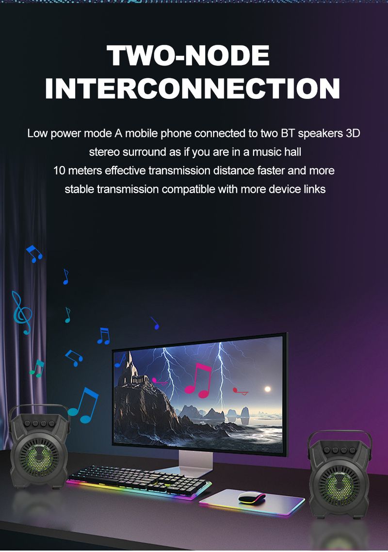 ZQS1316 Mini prijenosni Bluetooth zvučnik s radiom i višenamjenskim zvučnikom_voghion.com