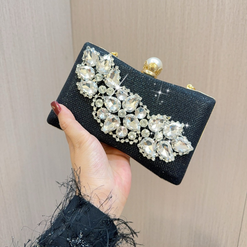 Sac à main en verre et diamant pour robe KTV de célébrité de mariage, sac de soirée et de Banquet, nouvelle collection_voghion.com