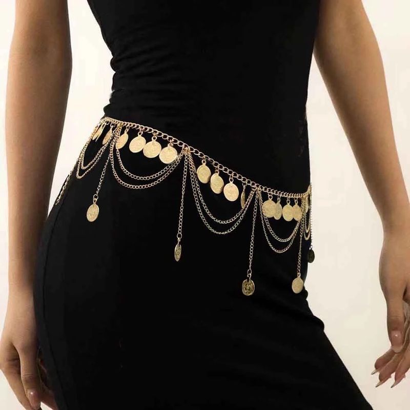 New Bohemian Waist Chain Hanfu European and American New Coin Tassel Waist Accessories Women's Exotic Belly Dance Waist Accessories_voghion.com