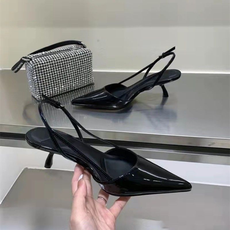 Immortale Viola Testa A Punta Baotou Donna Estate 2024 Nuovo Cinturino Sottile Indietro Aria Tacchi Alti Bambini_voghion.com