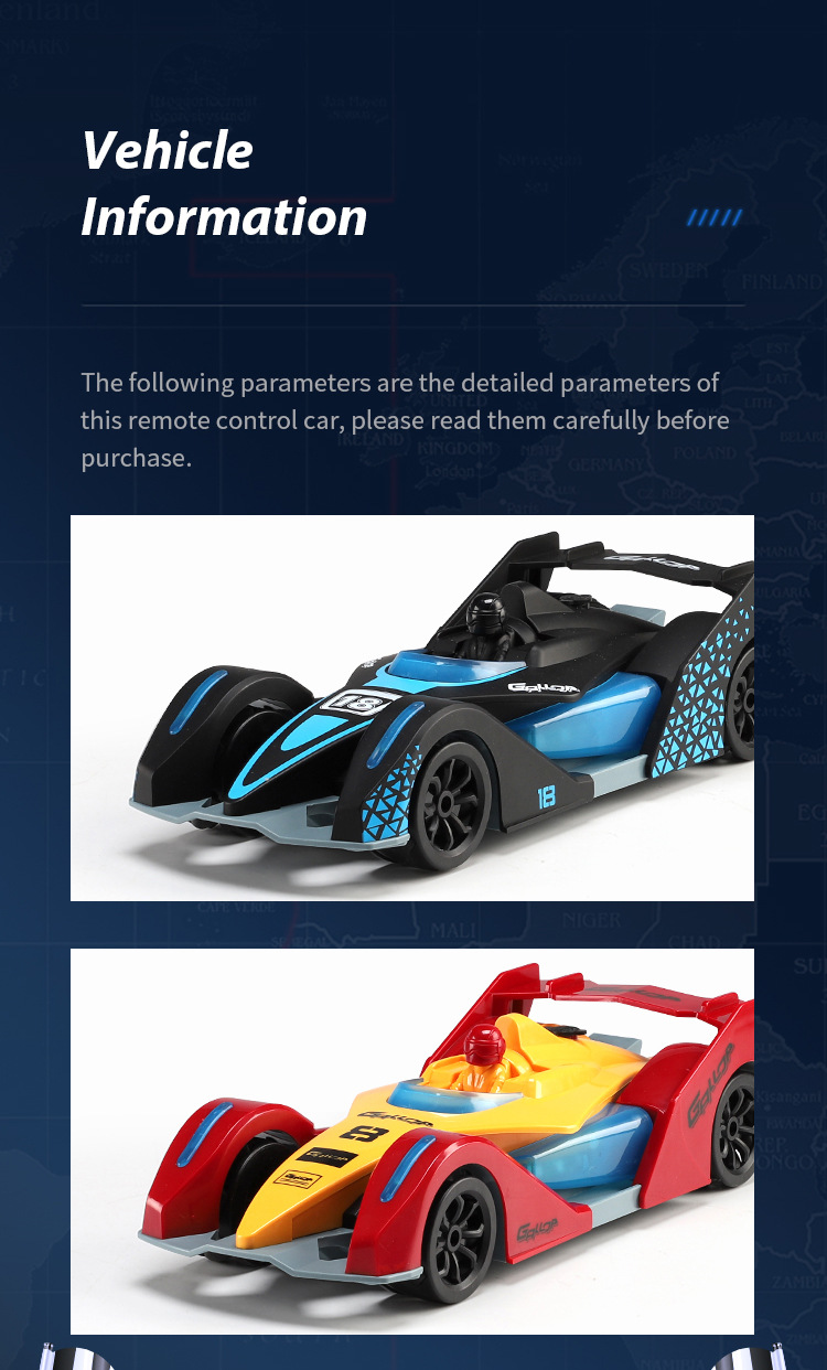 F1 spray drift racing lumières musique à grande vitesse 2.4g télécommande voiture jouet électrique pour enfants_voghion.com