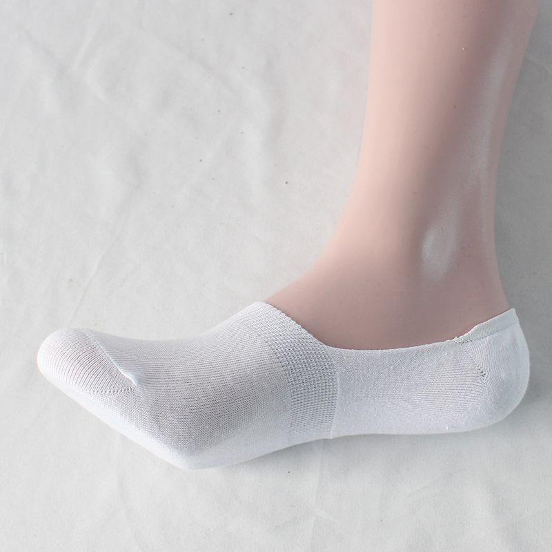 Invisible socks for men Solid color light mouth cotton garter with silicone non-slip boat socks Thin socks for men and women summer_voghion.com