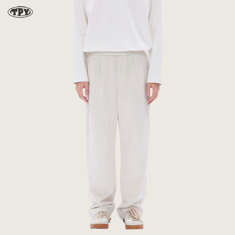Men's Casual Jogger Pants With Drop Crotch & Tapered Leg - Soft Cotton Blend Sweatpants For Streetwear & Lounge Wear (Grey)_voghion.com