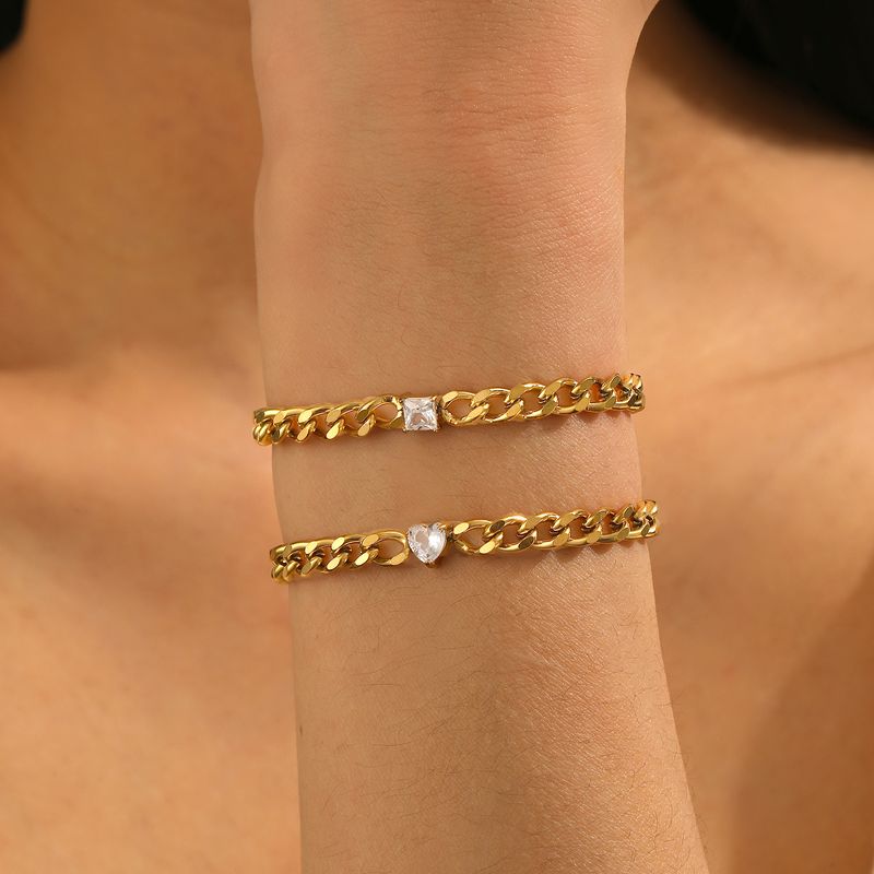Bracciale in acciaio al titanio di nicchia per donna, fidanzata, braccialetto in zircone, catena di gioielli versatile di alta qualità, retrò, etnico, bohémien, vacanza, spiaggia_voghion.com