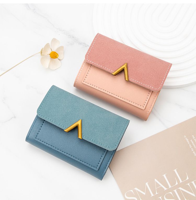 Damentaschen Neue Ins Style Damen Geldbörse Version Einfache Mädchen Handtasche Student Geldbörse Damen Kurze Geldbörse_voghion.com