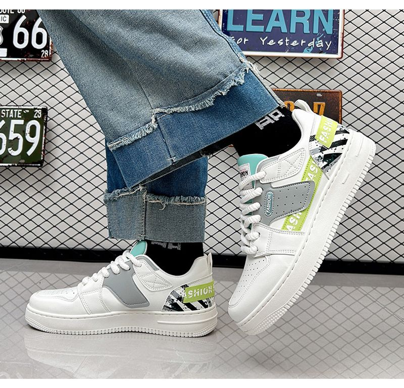 p9Neue trendige, vielseitige weiße Schuhe aus Leder mit Nischendesign für Herren, atmungsaktive Freizeit-Sneakers für Männer_voghion.com