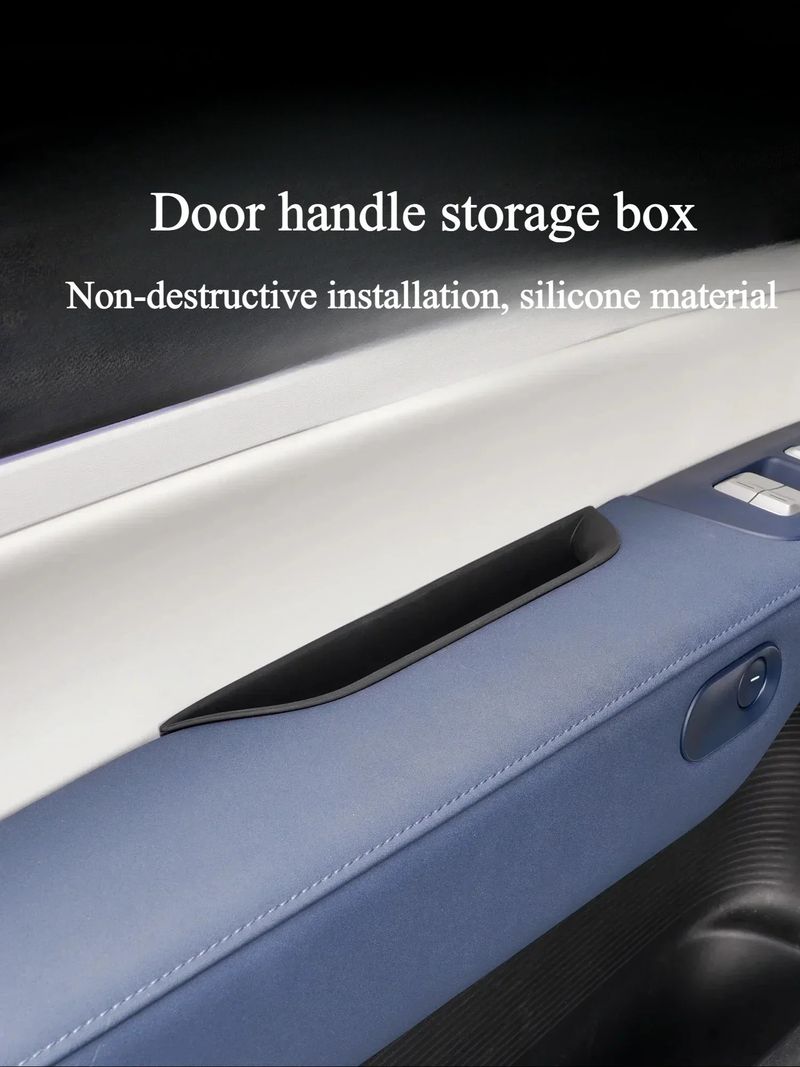 For Xpeng G6 2023-2025 Car Door Storage Box Door Slot Armrest Silicone Non-slip Storage Door Handle Organizer Stowing Tidying_voghion.com