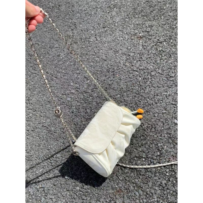 High-Quality Chain Texture Crossbody For Women 2025 New Style High-End Exquisite Portable Soft Leather Summer Cloud Bag_voghion.com