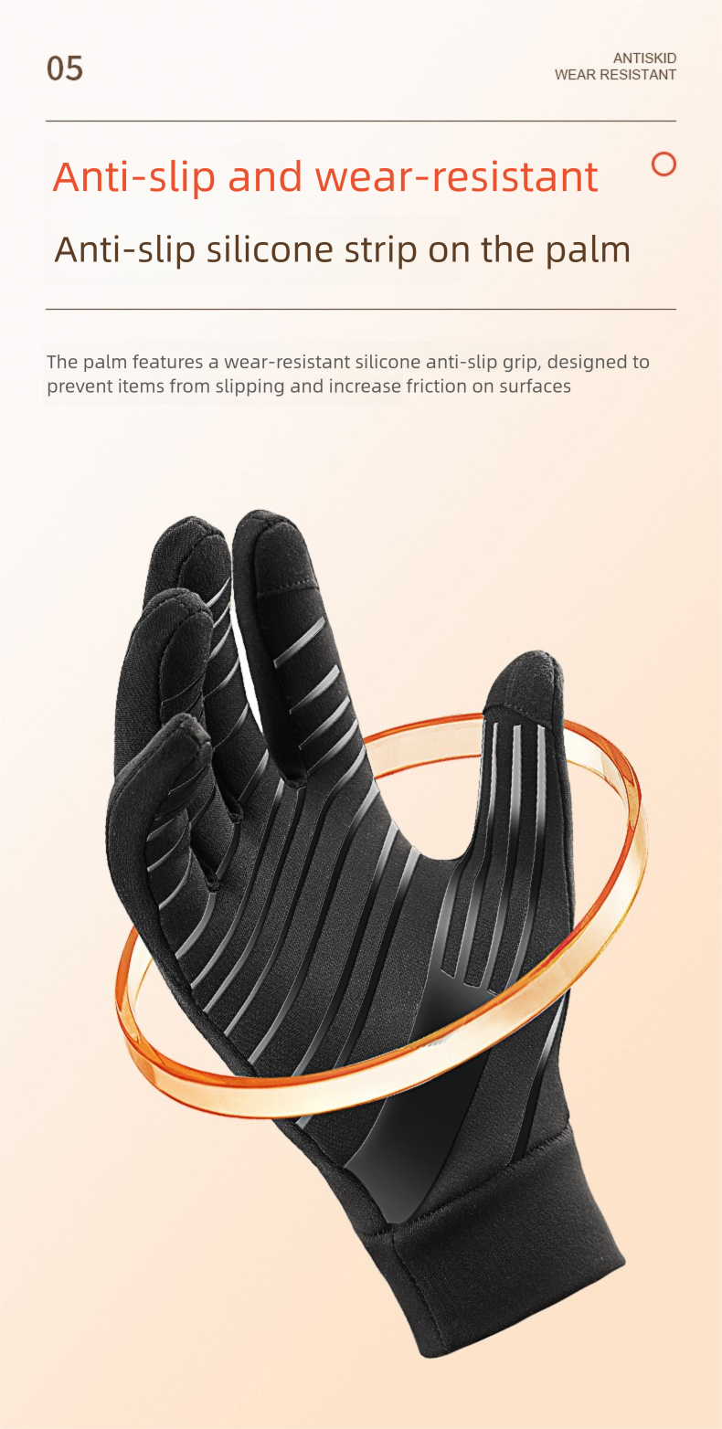 Guantes cálidos personalizados para deportes al aire libre, transfronterizos, otoño e invierno, para hombre y mujer, para correr, ciclismo, pesca, fútbol, protección contra el frío._voghion.com