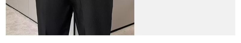 Herrenbekleidung Herren Slim Fit Anzughose für Business Casual - Gerader Schnitt, knitterfrei & leichte Polyestermischung - Schwarz, Dunkelgrau_voghion.com