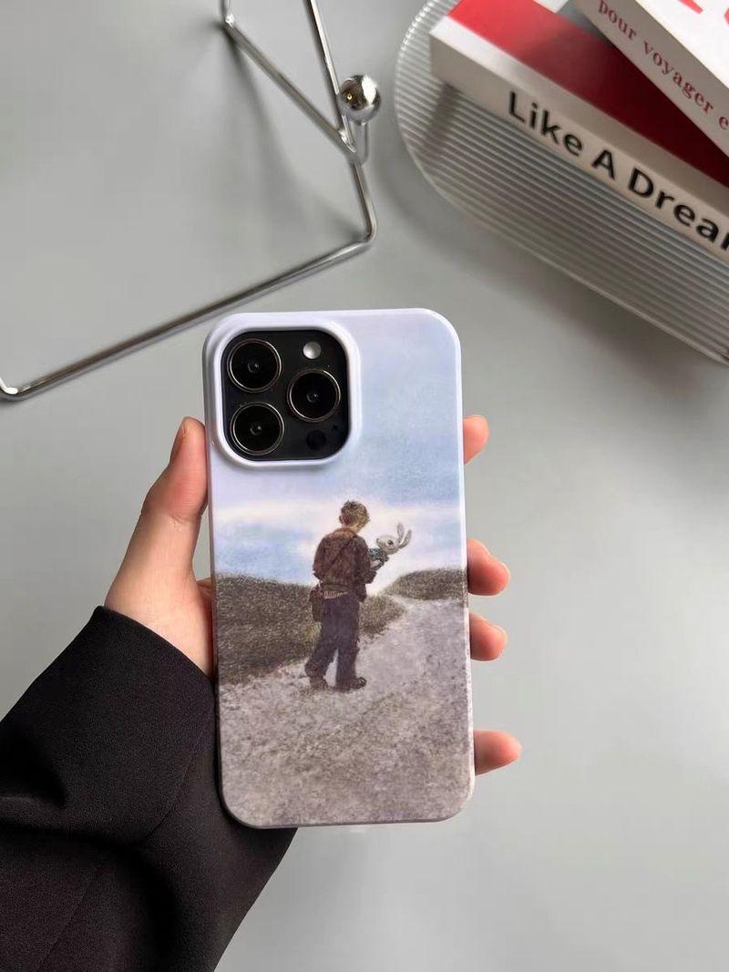 Ins Niche Uelegmolerei Jong Gëeegent fir iPhone 15 Promax Telefonshülle 14/13 Advanced 11 Anti Drop XR_voghion.com