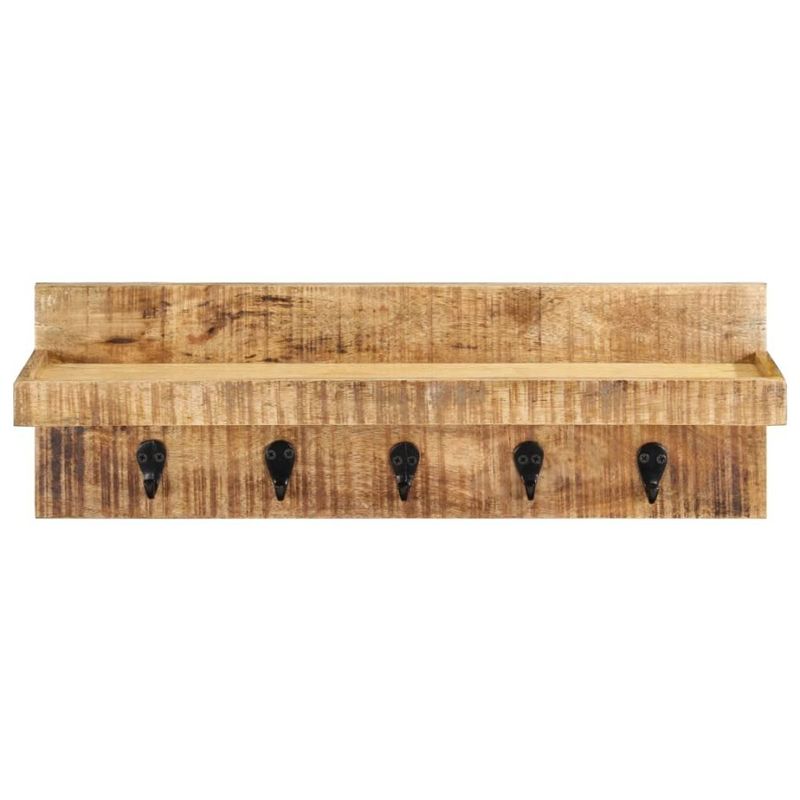 Wall 23.6x5.9x7.9 Rough Wood Rack Mango Coat Solid Mounted_voghion.com