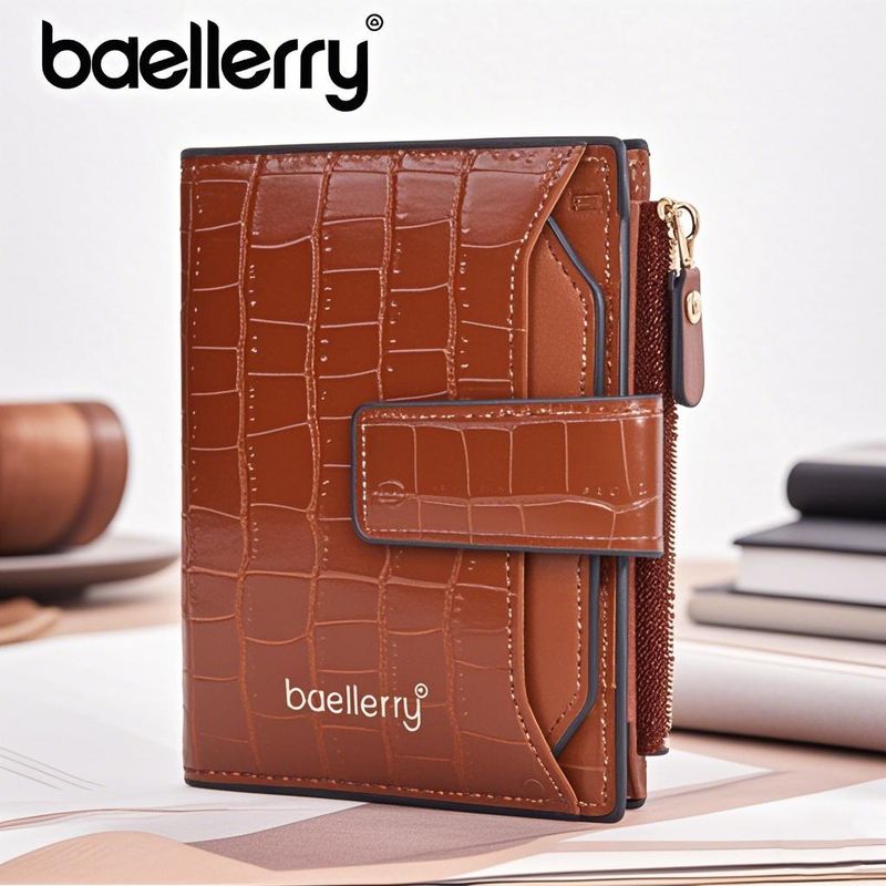 Neue kurze High-End-Ins-Stil Damen-Kartenhalter Integrierte Mode PU Reißverschluss Geldbörse für Frauen_voghion.com