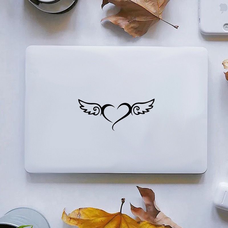 car stickers heart shaped angel wings personality creative car window glass decoration stickers laptop ipad_voghion.com