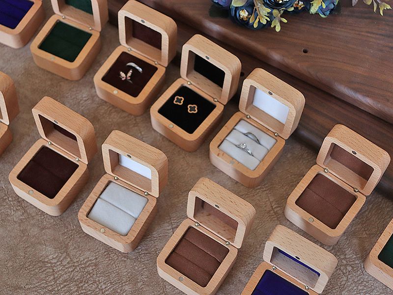 55 Ohrringe Anhänger Verpackung Buche Vorschlag Paar Ring Frauen Massivholz Kleine Schmuck Geschenk Aufbewahrungsbox_voghion.com