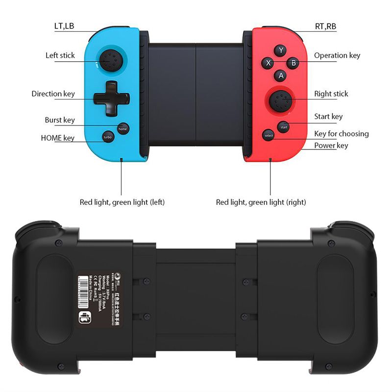 Draadloze Bluetooth Game Controller Telescopische Gamepad Joystick Voor Samsung Xiaomi Huawei Android IPhone Op Voorraad Met USB Kabel_voghion.com