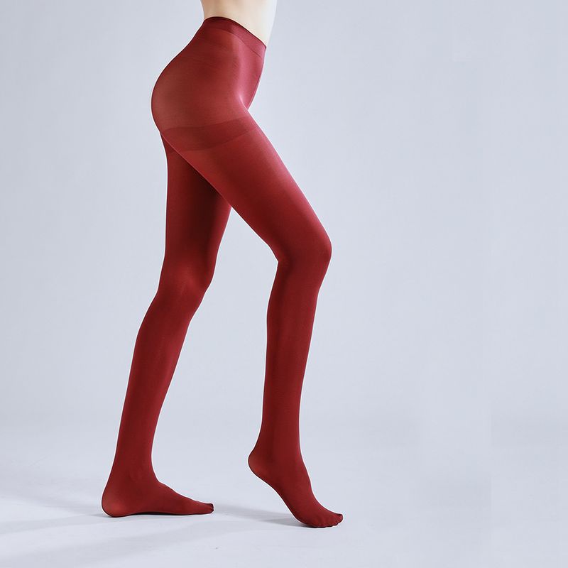 2025d Velvet Pantyhose 40D Spring And Autumn Slightly Sheer Multiple Sizes One-Line Crotch Stockings Bare Leg Artifact_voghion.com