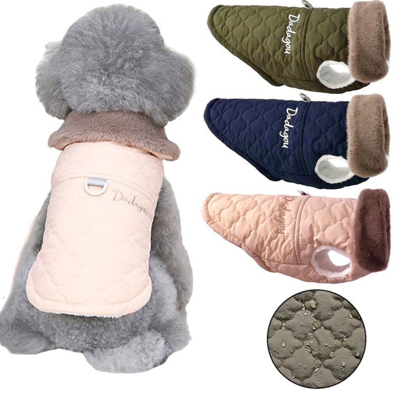 Waterproof Fleece Jacket For Dogs By PawParty Store_voghion.com