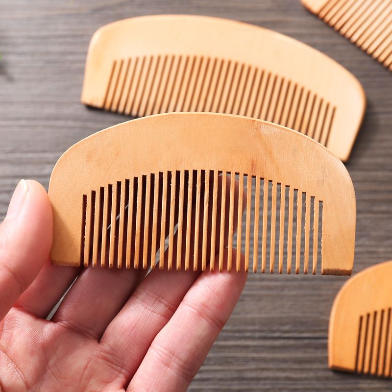 Pettine in mogano per uso domestico, pettine per capelli, pettine per capelli, pettine in legno tascabile portatile, pettine massaggiante_voghion.com