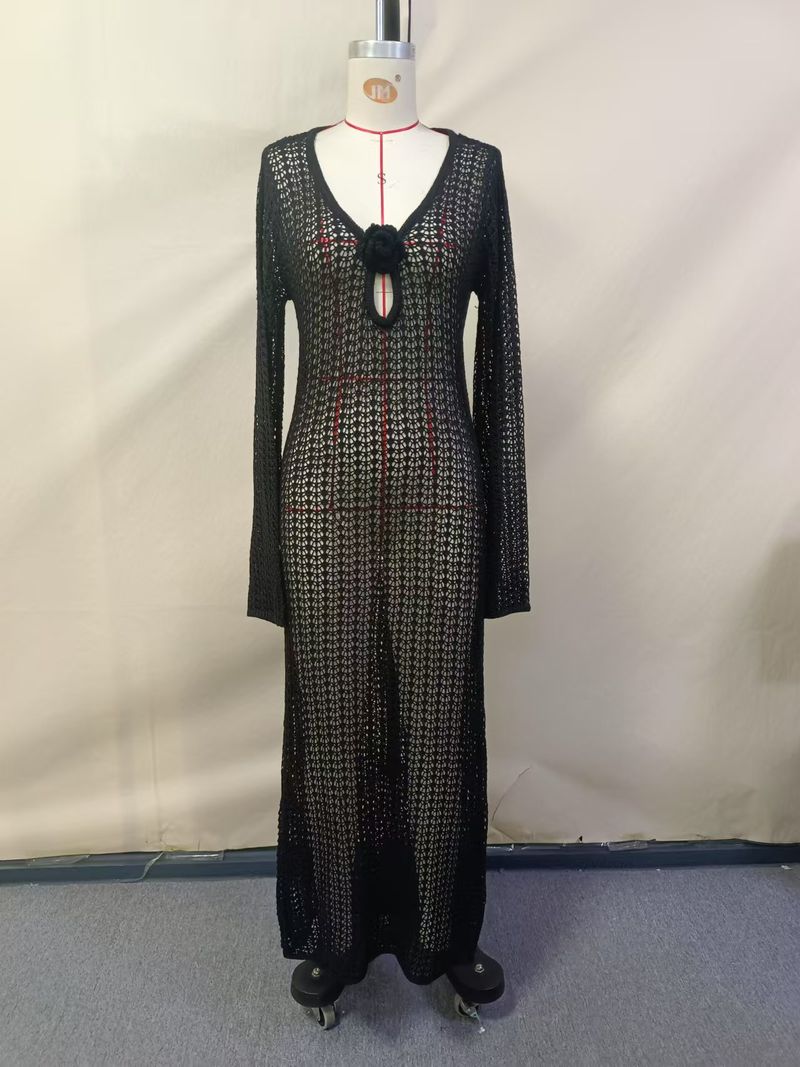 Damenbekleidung Frühling und Sommer V-Ausschnitt Elegant_voghion.com