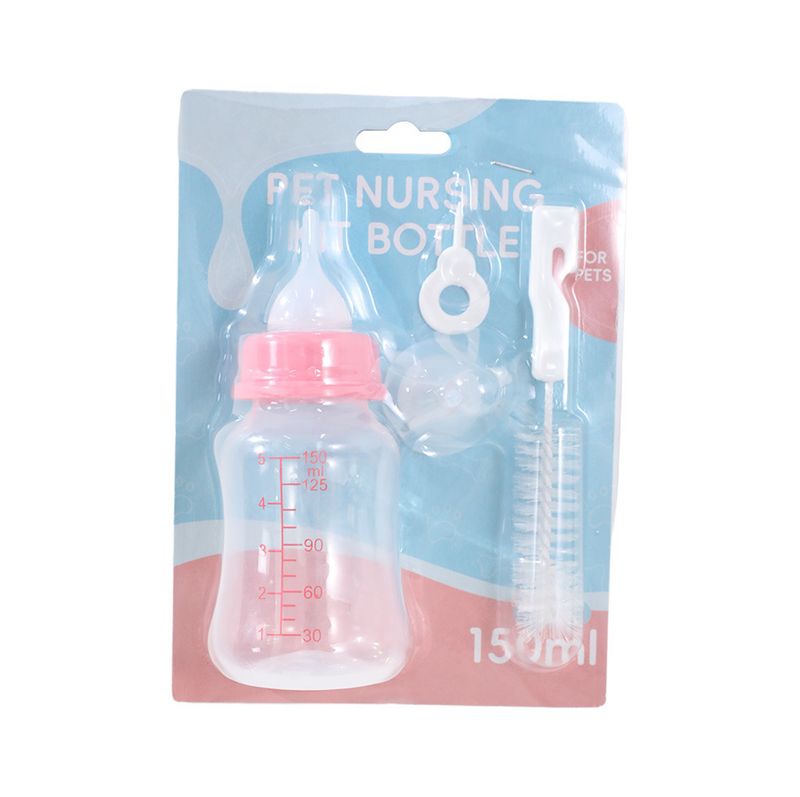 Stort Gourd Pet 150ml utskiftbart smokkbørstesett valpemelkflaske_voghion.com