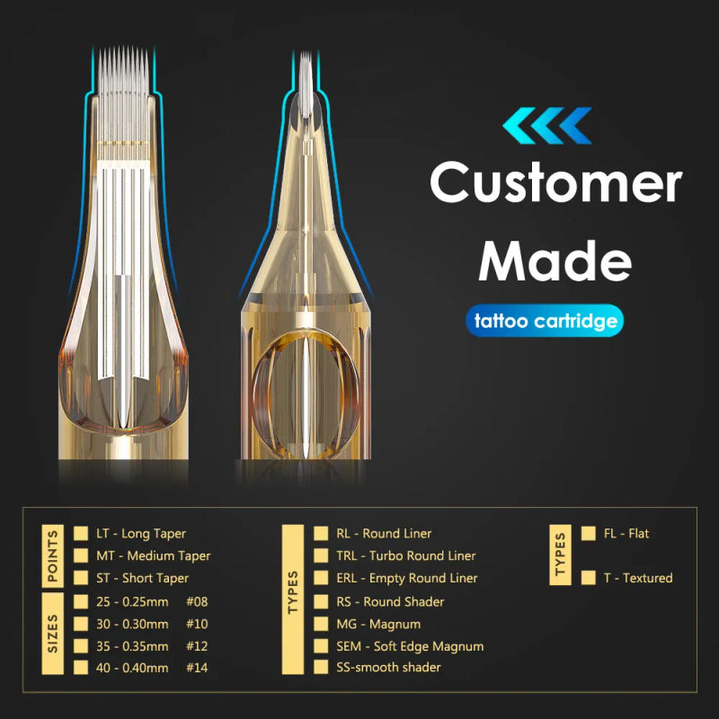 Tattoo Needles AMBITION Premium Evoed Tattoo Needle Cartridges Round Liner Shader Magnums For Permanent Makeup Body Art_voghion.com