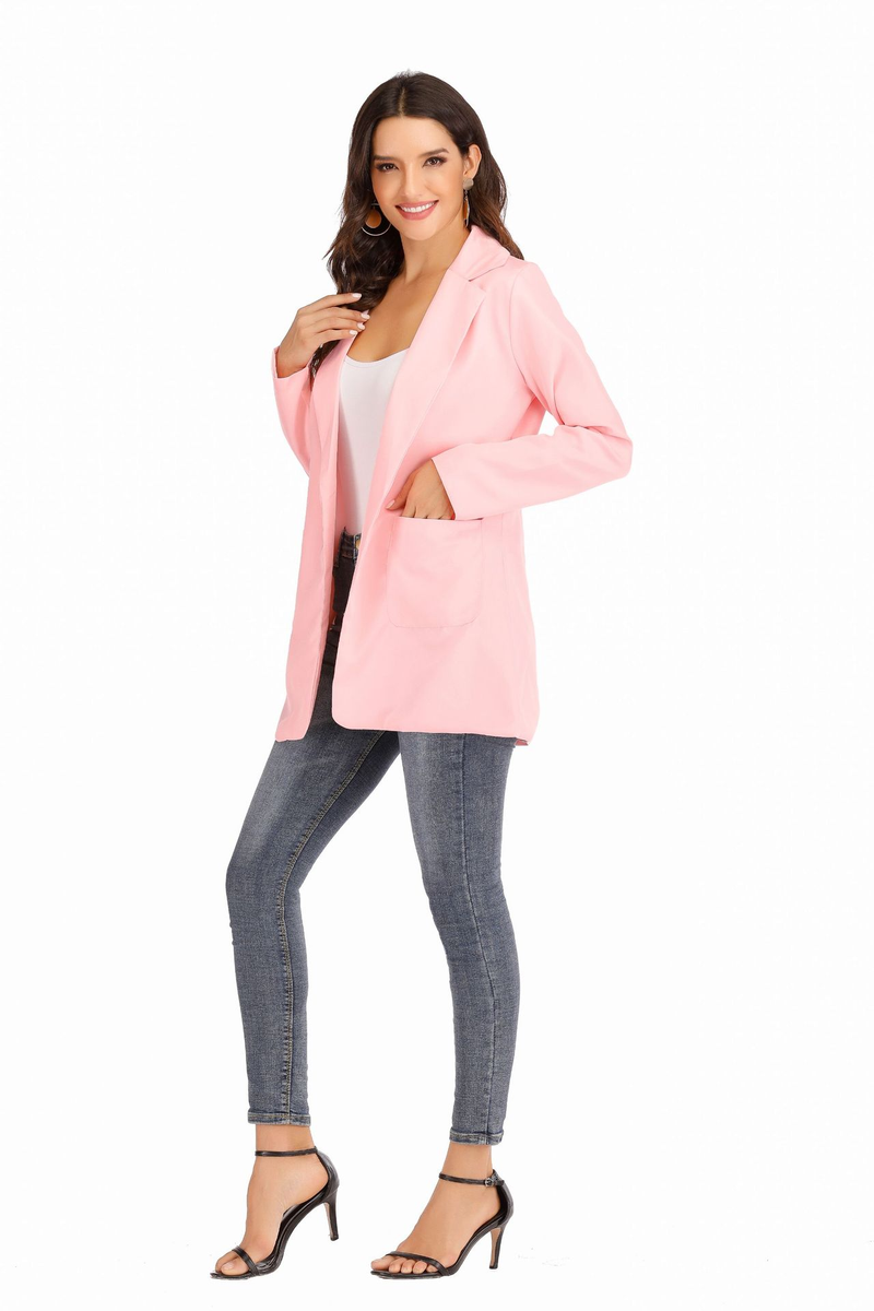 Dammode casual kostym lapel slim cardigan stil kostymjacka_voghion.com
