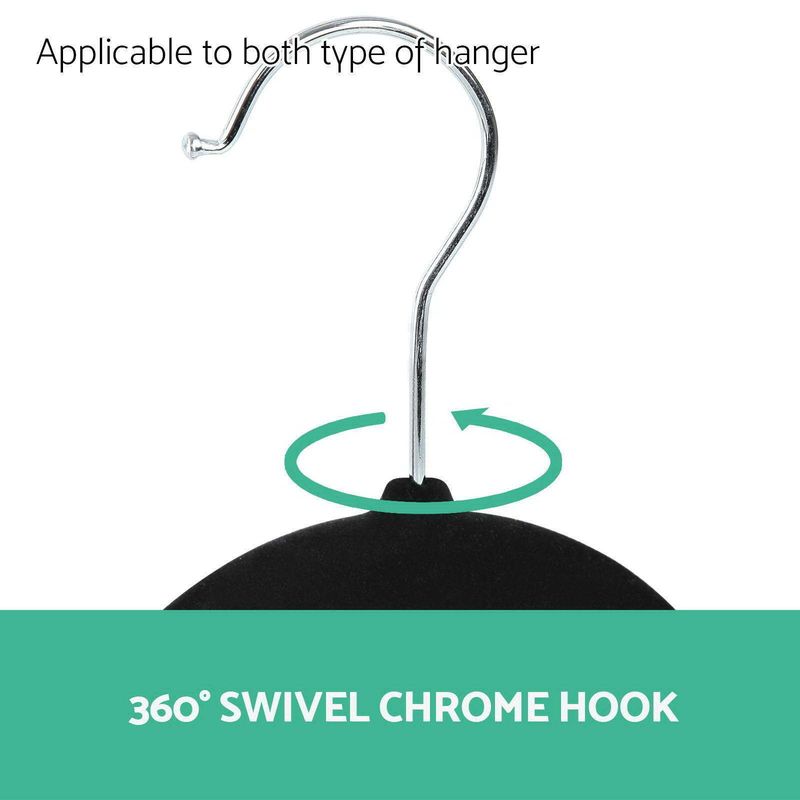 Magic Anti-Wrinkle Adult Plastic Flocked Multi-Functional Non-Slip Hangers_voghion.com