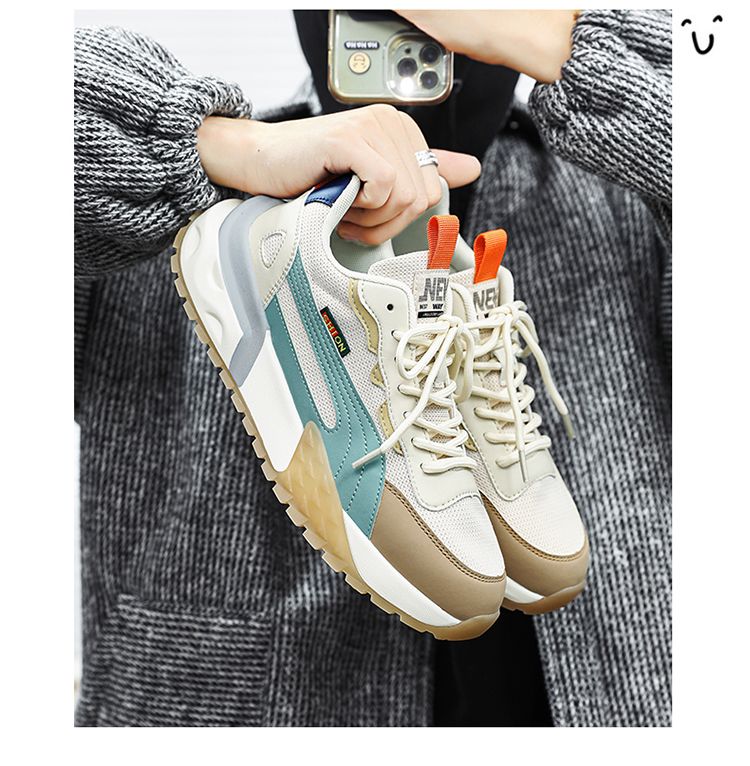 Scarpe sportive estive da uomo 2024 nuove in rete Forrest Gump per ragazzi, casual, da corsa, nere, da papà, Putian, alla moda_voghion.com