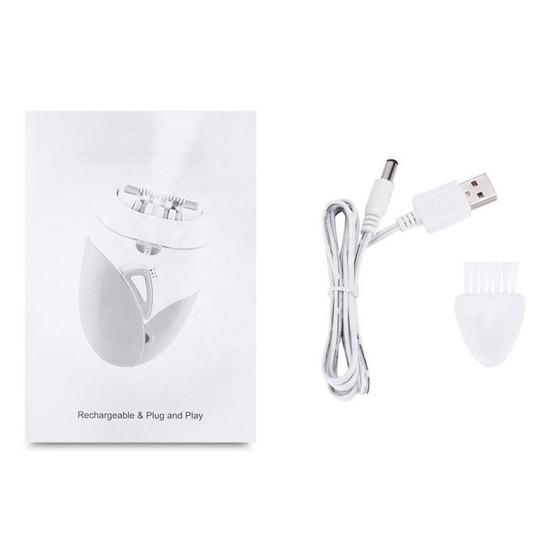 Kemei-189A Polnilni električni epilator za odstranjevanje dlak na telesu za ženske noge_voghion.com