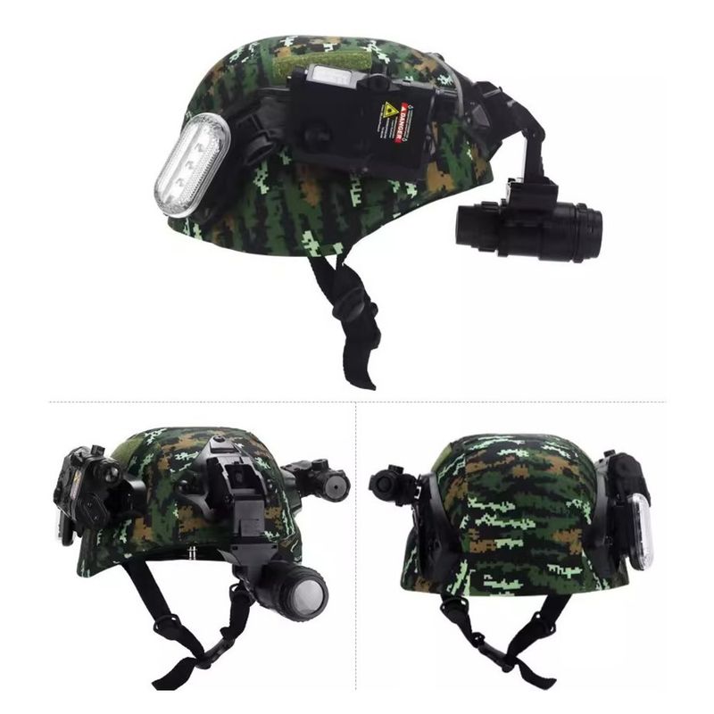 Set completo di casco tattico d'élite per bambini, forze speciali, scuola elementare, per appassionati militari all'aperto_voghion.com
