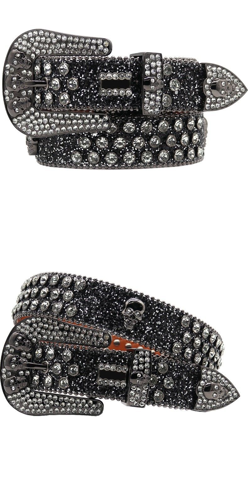Diamant männer totenkopf diamant eingelegten bund frauen mit zink-legierung nadel schnalle für personalisierte street fashion und_voghion.com