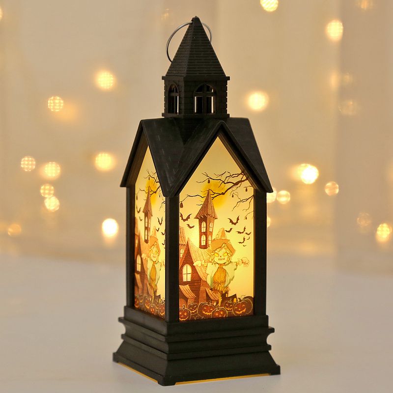 LED Halloween Castle Ghost Candle Light - Spooky Party Decor With Witch, Scarecrow, Pumpkin & Skeleton Designs - Battery_voghion.com