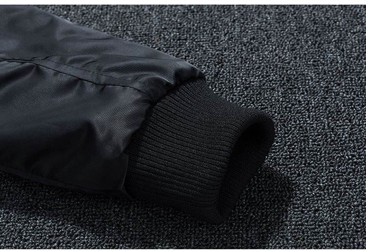 Herenkleding Grote maten Heren Geborduurd Jack Lange mouwen Buitenkleding Top Modieus Stedelijk Opstaande Kraag Heren Dubbelzijdig Jack_voghion.com