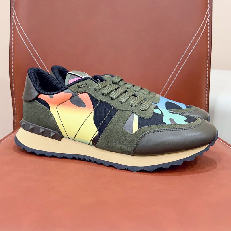 Scarpe sportive da uomo VT Camouflage Sports, con suola spessa, alla moda, casual, con lacci e blocchi di colore, versione alta_voghion.com