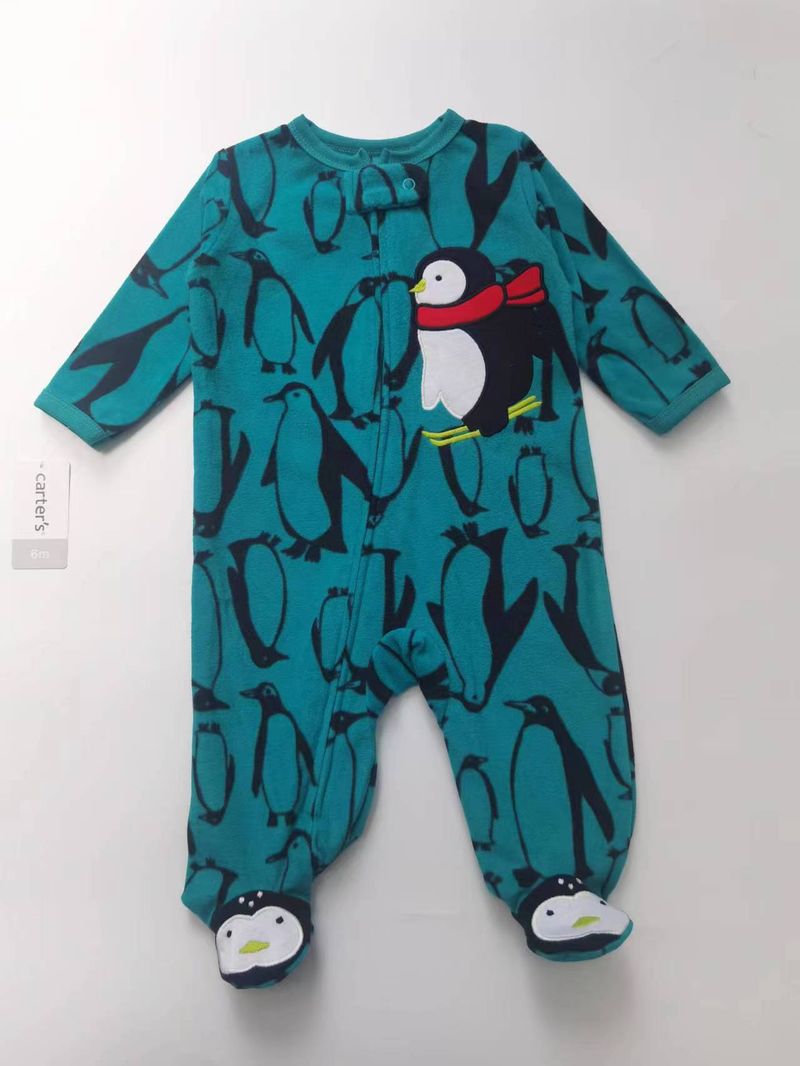 Außenhandel Export Grenzüberschreitende Babykleidung Junge Baby Niedlich Polar Fleece Fuß Eingewickelt Krabbelkleidung Strampler Herbst Und Winter Warme Außen_voghion.com