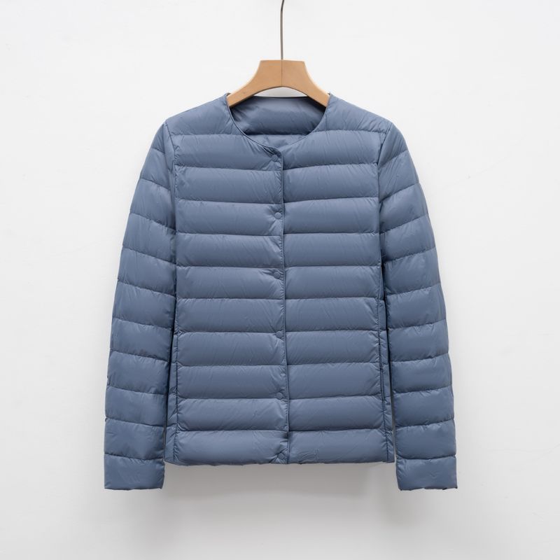 Doudoune sans manches ultra-légère pour femme, coupe ajustée, manches longues, intérieur matelassé chaud, extérieur en nylon respirant, plusieurs couleurs (M-XXXXL)_voghion.com