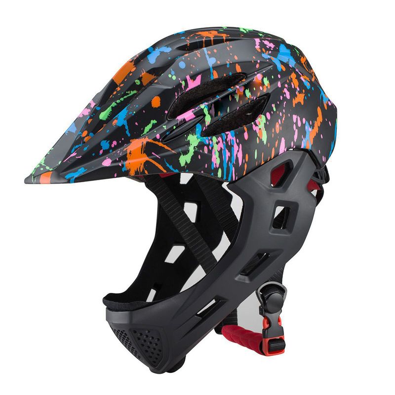 Verstellbarer, atmungsaktiver Kinderfahrradhelm für Kleinkinder, leichter Integralhelm mit LED-Licht, 16 Öffnungen für 46–5_voghion.com