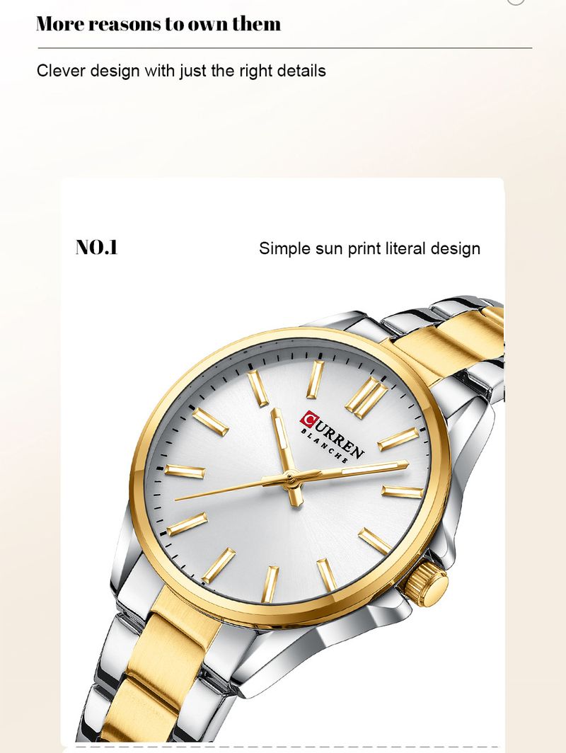 Elegant Women's Waterproof Quartz Watch With Small Round Dial, Casual Timepiece For Everyday Wear Fashion Quartz Watch Couple Women's Watch_voghion.com