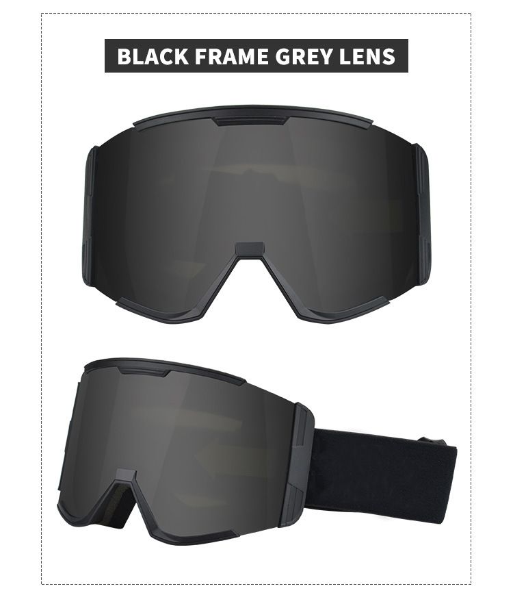 Suministros de esquí: Gafas de esquí, gafas de esquí para exteriores de alta definición, coloridas, resistentes al viento y a los rayos UV._voghion.com