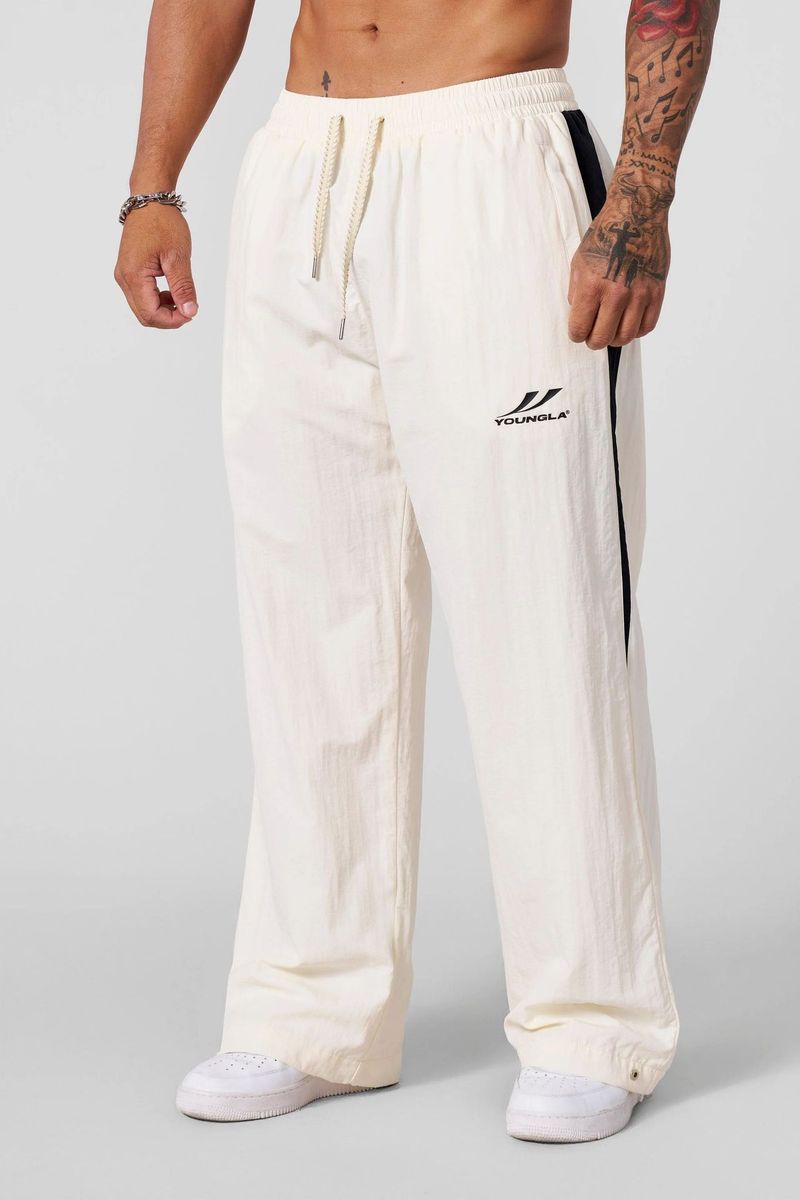 YOUNGLA Jogginghose im amerikanischen Stil – Neue Sport- und Fitnesshose für Herren – Lässige, weite Hose mit trendigem Patchwork-Design_voghion.com