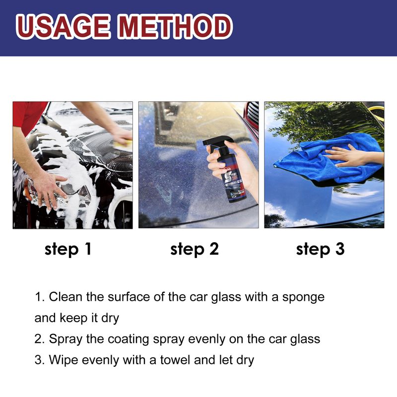 Spray de acoperire auto, nano-întărire, decontaminare a vopselei, înnegrire și strălucire, acoperire auto_voghion.com